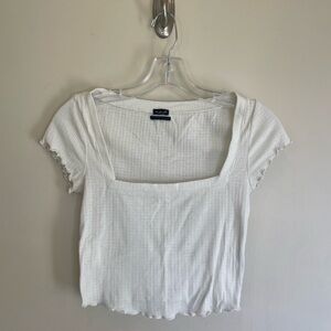 Urban Outfitters Out From Under White Square Neck Top